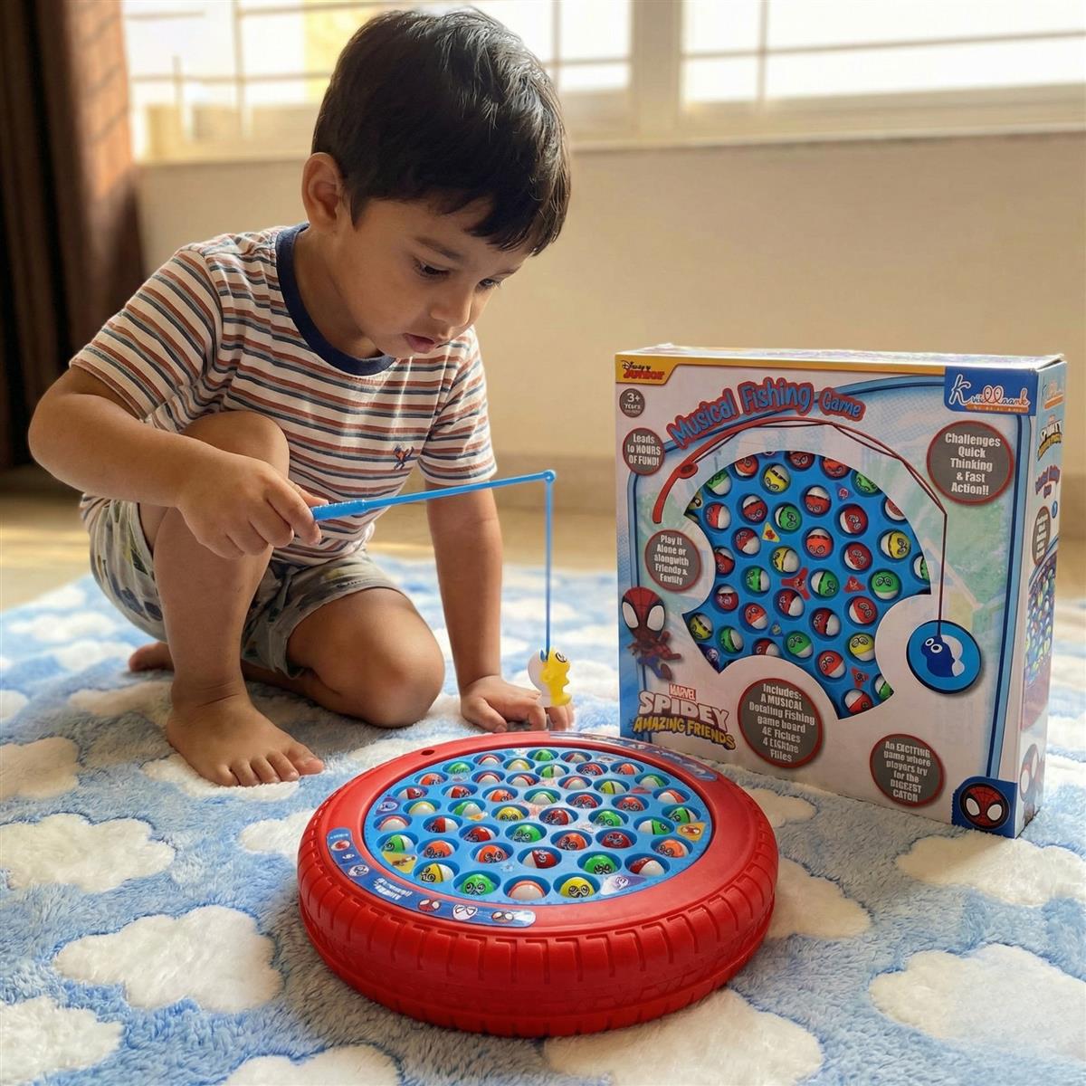 Musical Fishing Game B Spiderman
