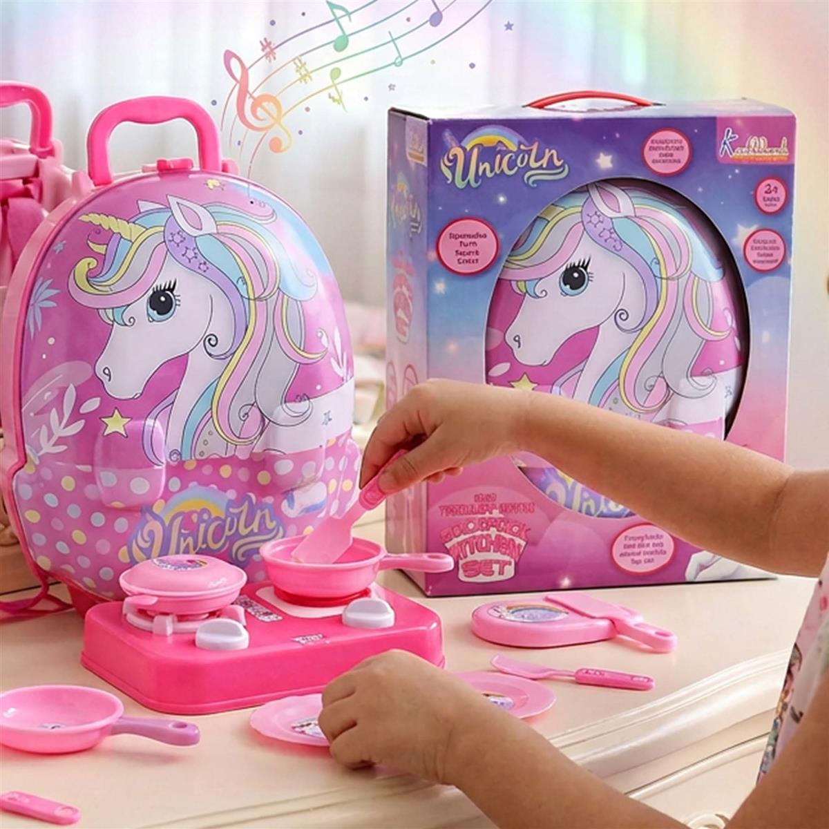Backpack Kitchen Set Unicorn