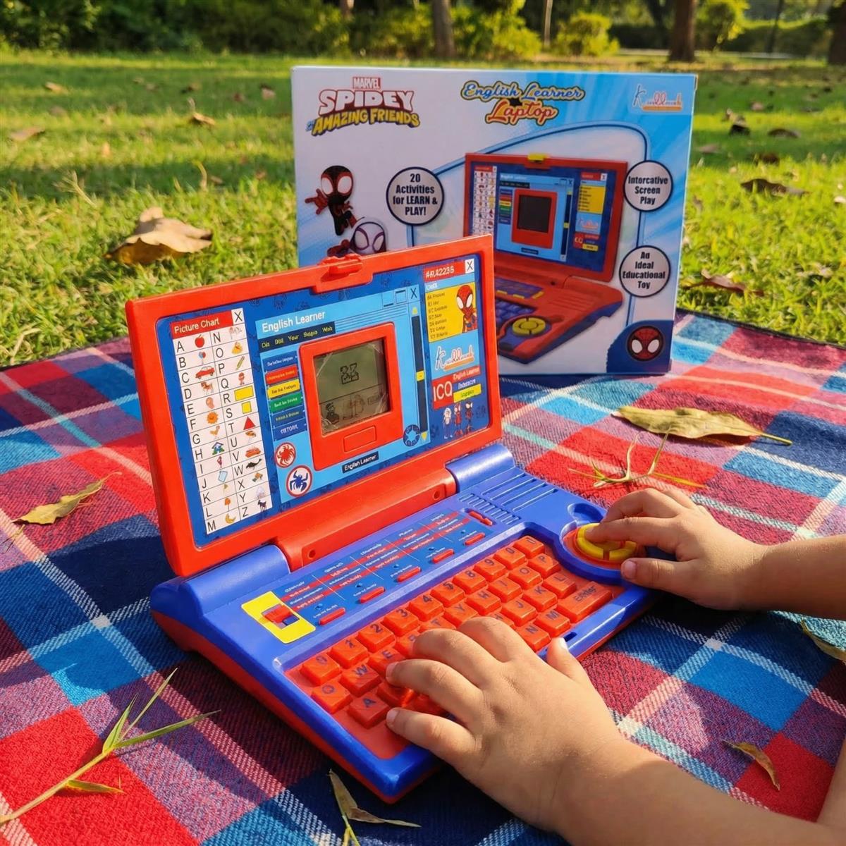 English Learning Laptop Spiderman